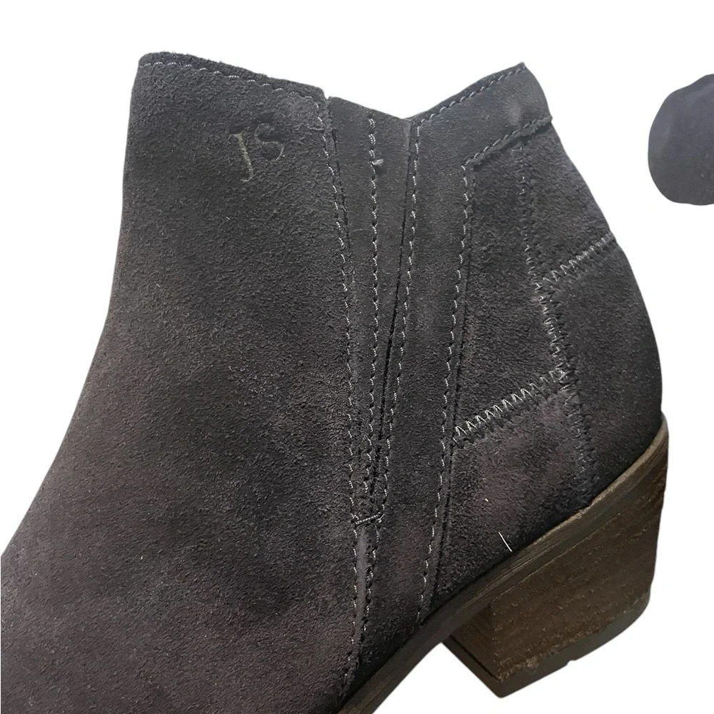 Josef Seibel Black‎ Suede Leather Booties, Faux Fur Lining, Size 37, NIB